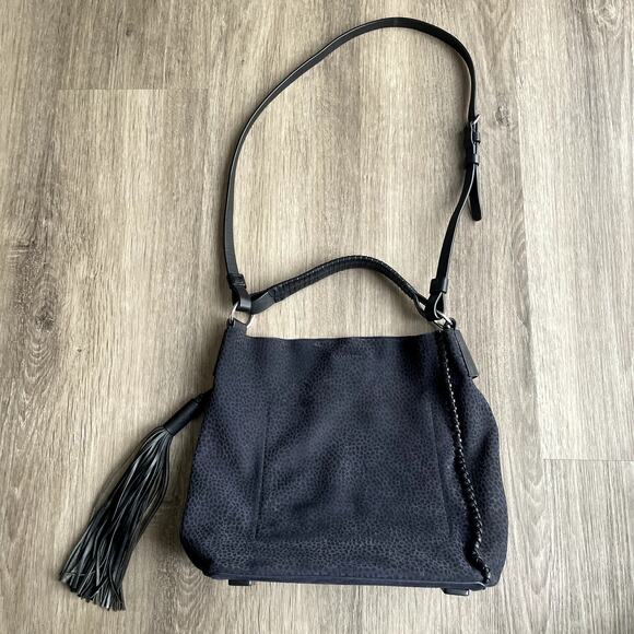 All Saints Pearl Mini Hobo Bag Black/blue - Picture 4 of 7